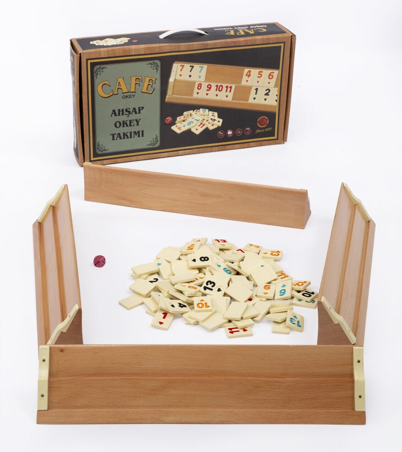 Cafe Ahşap Okey Takımı