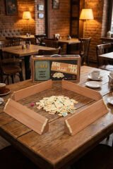 Cafe Ahşap Okey Takımı