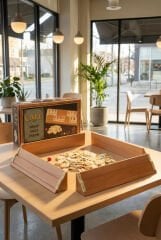 Cafe Ahşap Okey Takımı