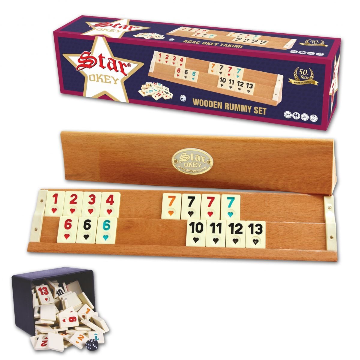 Star Ağaç Okey Takımı