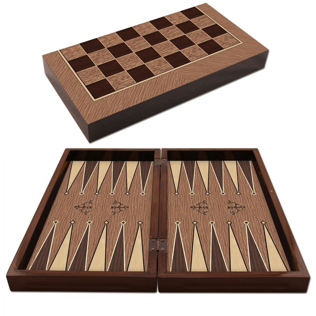 Polyester Antik Meşe Tavla