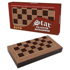 Polyester Antik Meşe Tavla