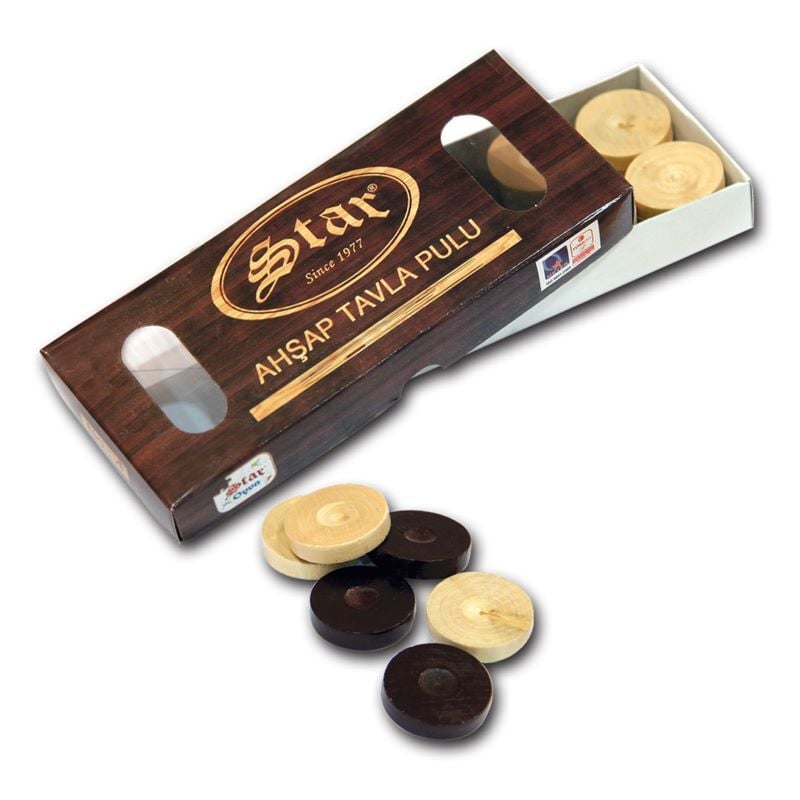 Ahşap Tavla Pulu No:2