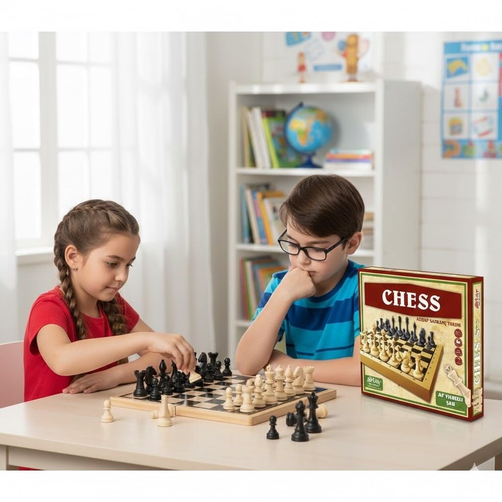 Chess Ahşap Satranç Takımı