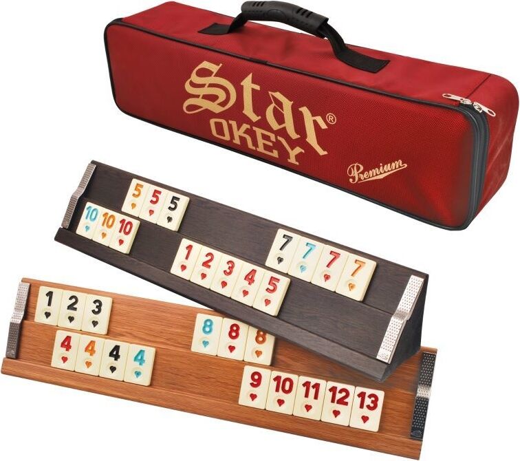 Star Ahşap Okey Takımı Çantalı Açık Renk