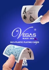 Vegas Plastik Oyun Kartı Kartı (Black Jack, 21, Var Var, Poker) Tek Deste