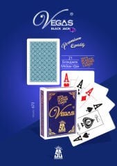 Vegas Plastik Oyun Kartı Kartı (Black Jack, 21, Var Var, Poker) Tek Deste