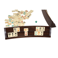 Star Flash Oval Ağaç Okey Takımı