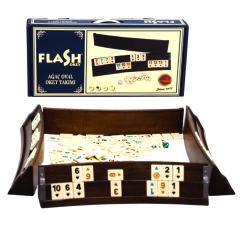 Star Flash Oval Ağaç Okey Takımı