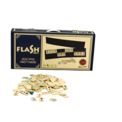 Star Flash Oval Ağaç Okey Takımı